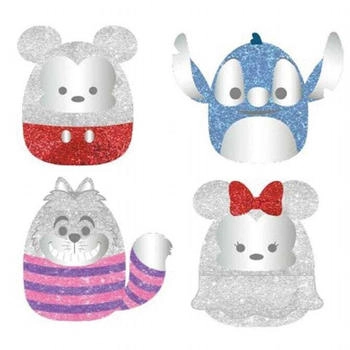 Jazwares Squishmallows Disney 100 - Micky, Stitch, Grinsekatze & Minnie 12,5cm 4er Pack sortiert