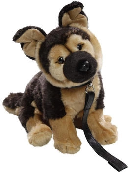 Carl Dick Schäferhund mit Leine sitzend (3498)
