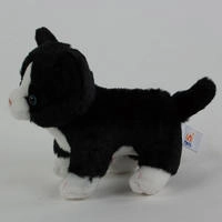 Teddys Rothenburg Kuscheltier Katze schwarz-wei&szlig; 14 cm Stoffkatze