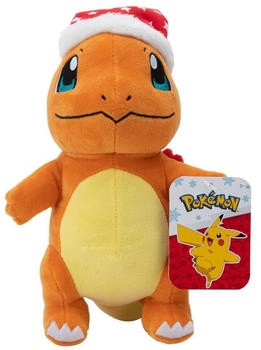 Jazwares Pok&eacute;mon Winter Glumanda mit Weihnachtsm&uuml;tze 20 cm