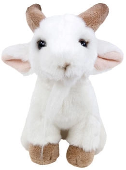 Teddys Rothenburg Ziege sitzend 18 cm weiß