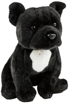 Teddys Rothenburg Pitbull 30 cm schwarz Kuscheltier Hund American Staffordshire Terrier