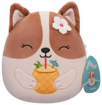 Jazwares Squishmallows - Regina der Corgi mit Ananasgetr&auml;nk 19 cm