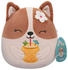 Regina der Corgi mit Ananasgetränk 19 cm