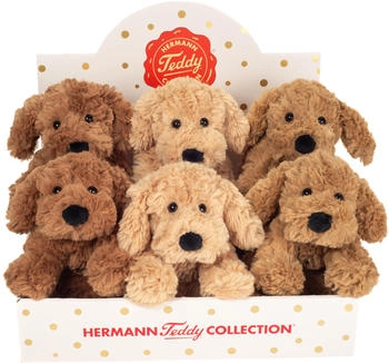 Teddy Hermann Schlenkerhunde 20cm 3-farbig 1 St&uuml;ck sortiert