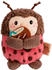 NICI 61651 Set Kuscheltier Marienkäfer Dozz 8 cm mit Kokosnuss & Ananaskostüm
