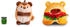 NICI 61656 Set Kuscheltier Tiger Tiggy 8cm mit Gurkenglas & Hamburgerkostüm