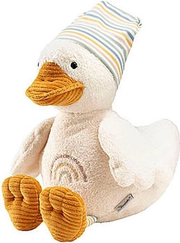 Sterntaler 3012417 Kuscheltier Ente Ente Edda in cremweiß mit Rassel