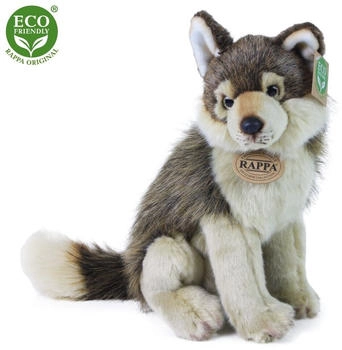 Rappa Sitzender Plüschwolf 28 cm