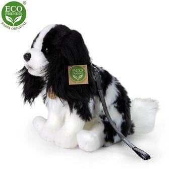 Rappa Kavalier King Charles Spaniel Plüschhund mit Leine 27 cm