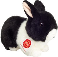 Teddy Hermann Kuscheltier "Hase, 23 cm, schwarz/wei&szlig;" zum Teil aus recyceltem