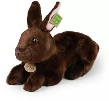 Rappa Liegender brauner Kuschel-Hase 36 cm umweltfreundlich