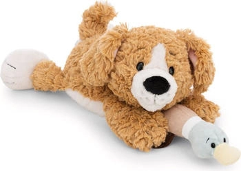 NICI 62149 Kuscheltier Hund braun & Ente 30 cm liegend GREEN