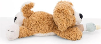 NICI 62149 Kuscheltier Hund braun & Ente 30 cm liegend GREEN – NICI 62149 Kuscheltier Hund & Ente – Doppelter Kuschelgenuss