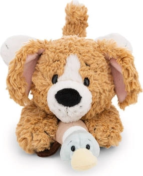 NICI 62149 Kuscheltier Hund braun & Ente 30 cm liegend GREEN – Hochwertige Verarbeitung für den täglichen Kuschelkontakt