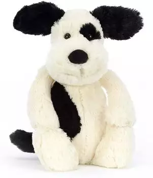 Jellycat Bashful Black&Cream Puppy medium 31cm