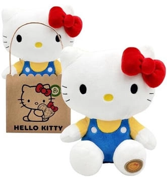 Joy Toy Hello Kitty Classic Eco Plush 24 cm in wiederverwendbarem Kartontäschchen