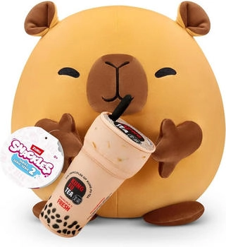 ZURU Plüschfigur Snackles Capybara Wasserschwein (Kung Fu Bubble Tea) 35 cm Serie 2