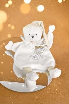 Doudou White bear cape comforter 28 cm