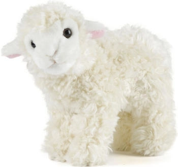 Living Nature Small Lamb Realistic Soft Cuddly Farm Toy Naturli Eco-Friendly Plush 16.5cm