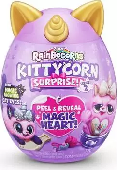 ZURU 9279H Rainbocorns Kittycorn Surprise Serie 7 Chinchilla-Katze Chai
