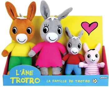 Jemini Trotro family 4-plush gift set 15 cm