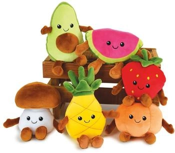 Jemini Fruit and vegetable 6-plush gift set 17 cm