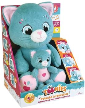 Jemini Mother cat and baby plush 26 cm