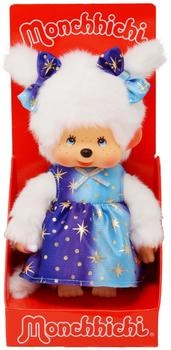 Sekiguchi Monchhichi girl plush with star dress 20 cm