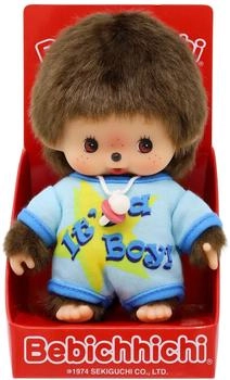 Sekiguchi Bebichhichi boy plush with romper 14 cm