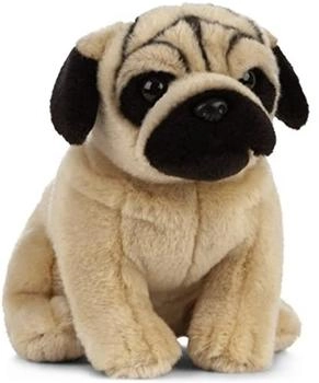Living Nature Pug dog plush 20 cm