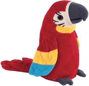 Idena Parrot plush Red 17 cm