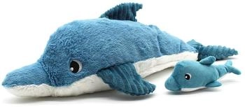 Déglingos Ptipotos Tofou the dolphin mother and baby plush 54 cm