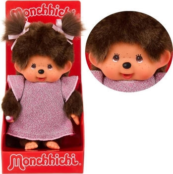 Idena Monchhichi Pl&uuml;schfigur Glitter Dress Girl Pink