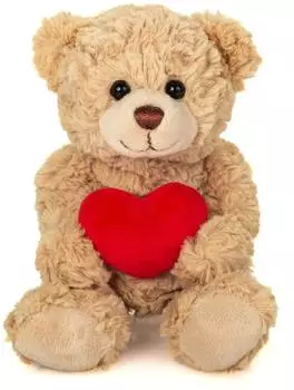 Teddy Hermann 91331 Teddy mit Herz beige 20 cm