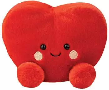 Aurora Aurora, 61541, Palm Pals Medium, Amore Heart 8In, Soft Toy, Red