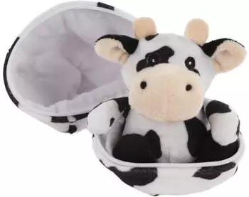 Idena Plüsch Mini Kuh im Ei 13cm