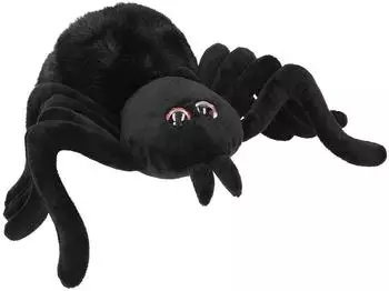 Depesche 0013902 Adventure World Plüsch Spinne 20 cm schwarz