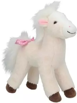Depesche 13481 Miss Melody Plüschpferd Cremeweiß 18 cm