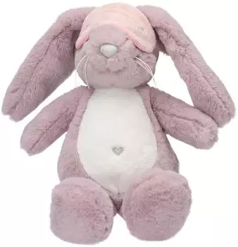 Depesche 13528 Princess Mimi Plüsch Hase lila mit Schlafmaske