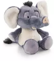 NICI Kuscheltier Elefant El-Flora schlenkernd 18cm GREEN - grau