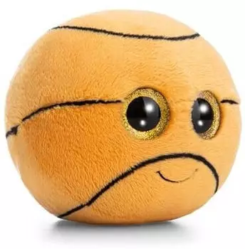 NICI Pl&uuml;sch GLUBSCHIS Basketball Rob orange 13cm