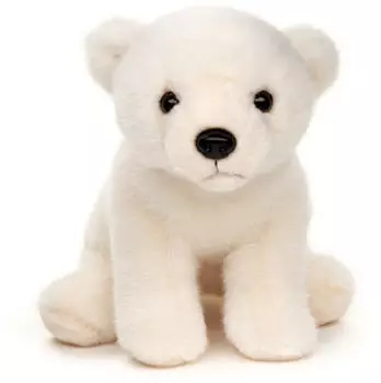 UNI-TOYS Eisb&auml;r Junges, sitzend 19 cm (H&ouml;he) - Pl&uuml;sch-B&auml;r, Polarb&auml;r