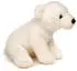 UNI-TOYS Eisbär Junges, sitzend 19 cm (Höhe) - Plüsch-Bär, Polarbär