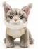UNI-TOYS Maine-Coon-Katze, sitzend (grau) - 18 cm (Höhe) - Plüsch-Katze