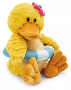 NICI Ente Pooline mit Schwimmreifen schlenkernd 18cm GREEN 1 Stk.