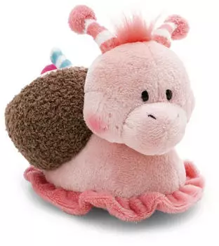NICI Pl&uuml;sch Schnecke Kokosnuss rosa 15cm