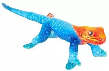 Wild Republic Coilkins Regenbogen-Eidechse, Pl&uuml;schtier, 30 cm, Rainbow Lizard