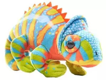 Wild Republic Pocketkins Eco Cham&auml;leon, Pl&uuml;schtier, 12 cm