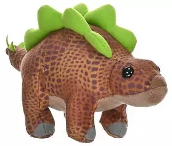 Wild Republic Pocketkins Eco Stegosaurus, Pl&uuml;schtier, 12 cm